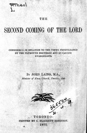Cover of: The second coming of the Lord by by John Laing.