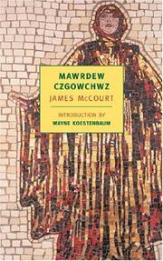 Cover of: Mawrdew Czgowchwz by James McCourt