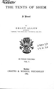 Cover of: The tents of Shem by Grant Allen