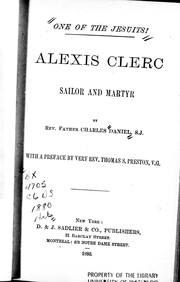 Cover of: One of the Jesuits by Daniel, Charles