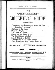 Cover of: The Canadian cricketer's guide by T. D. Phillipps