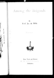Among the brigands by James De Mille, James De Mille