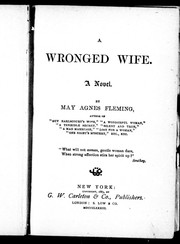 Cover of: A wronged wife: a novel