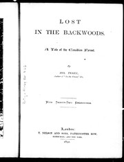 Cover of: Lost in the backwoods by by Mrs. Traill.
