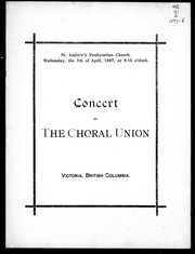 Cover of: Concert by the Choral Union | 