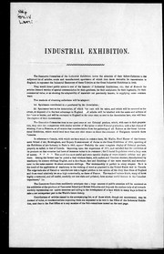 Cover of: Industrial exhibition