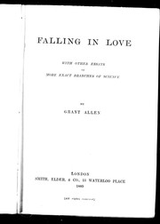 Cover of: Falling in love by Grant Allen