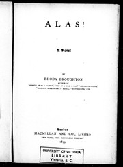 Cover of: Alas!: a novel