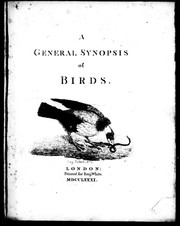 Cover of: A general synopsis of birds