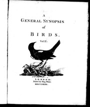 Cover of: A general synopsis of birds by Latham, John