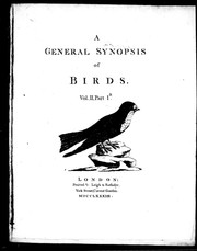 Cover of: A general synopsis of birds by Latham, John