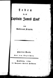 Cover of: Leben des Capitain James Cook by Andrew Kippis
