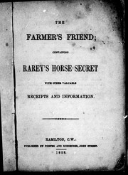 Cover of The Farmer's friend by 
