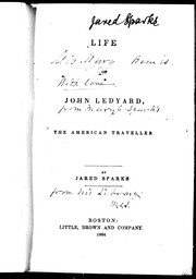 Cover of: Life of John Ledyard the American traveller by Jared Sparks