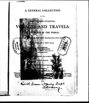 Cover of: A General collection of the best and most interesting voyages and travels in all parts of the world | Pinkerton, John
