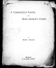 Cover of: A Conneticut Yankee in King Arthur's court