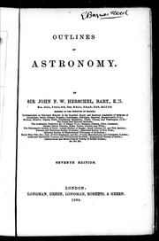 Cover of: Outlines of astronomy