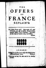 The Offers of France explain'd