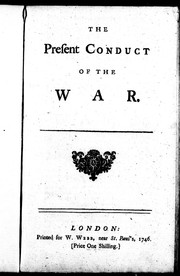 The Present conduct of the war