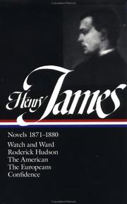 Cover of: Novels, 1871-1880 by Henry James