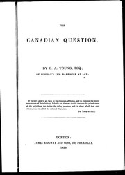 Cover of: The Canadian question