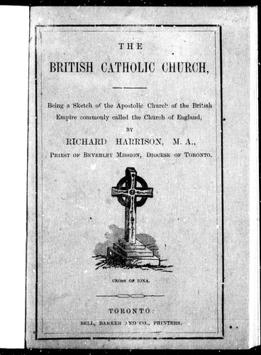 The British Catholic Church by Richard Harrison