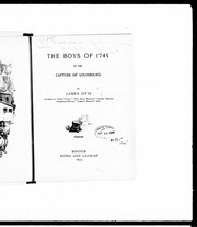 Cover of: The boys of 1745 at the capture of Louisbourg by by James Otis