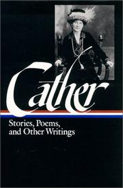 Cover of: Stories, poems, and other writings by Willa Cather