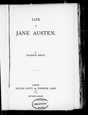 Cover of: Life of Jane Austen