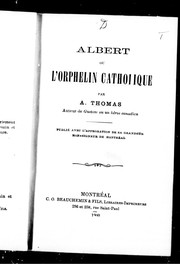 Cover of: Albert ou L'orphelin catholique