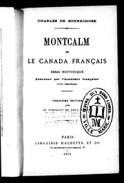 Cover of: Montcalm et le Canada français: essai historique couronné par l'Académie française (Prix Monthyon)