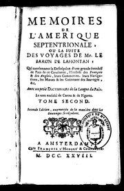 Cover of: Memoires de l'Amerique Septentrionale ou La suite des voyages de Mr. le baron de Lahontan by Louis Armand de Lom d'Arce baron de Lahontan