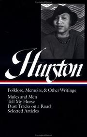 Cover of: Folklore, memoirs, and other writings by Zora Neale Hurston