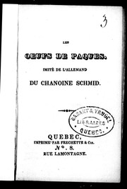 Cover of: Les oeufs de Pâques