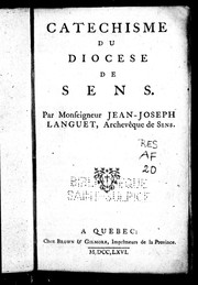 Cover of: Catechisme du diocese de Sens