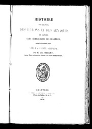 Cover of: Histoire des relations des Hurons et des Abnaquis du Canada avec Notre-Dame de Chartres by Luc Merlet