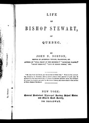 Cover of: Life of Bishop Stewart of Quebec by John N. Norton