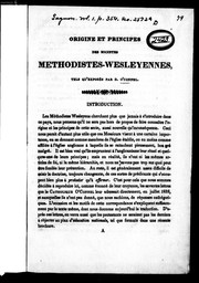 Cover of: [Lettres de M. D. O'Connell aux méthodistes-wesleyans]