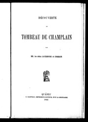 Cover of: Découverte du tombeau de Champlain
