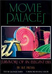 Cover of: Movie Palaces (Architecture and Film, 1) by Ave Pildas, Lucinda Smith