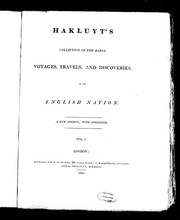 Cover of: Hakluyt's collection of the early voyages, travels, and discoveries of the English nation