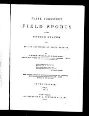 Cover of: Frank Forester's field sports of the United States and British provinces of North America