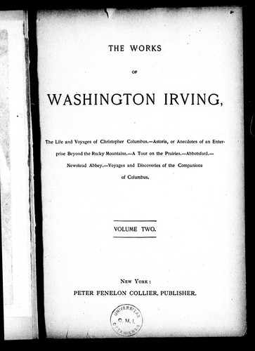 collection of essays by washington irving