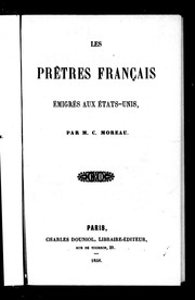 Cover of: Les prêtres français émigrés aux États-Unis