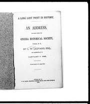 A long lost point in history by L. W. Ledyard