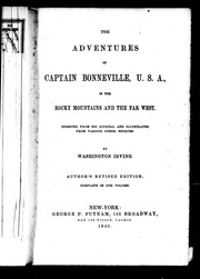 Cover of: The adventures of Captain Bonneville, U.S.A. in the Rocky Mountains and the Far West by Washington Irving