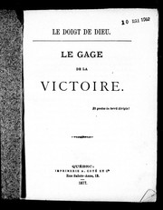 Cover of: Le gage de la victoire
