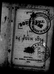 Cover of: Souvenir du 24 juin 1874