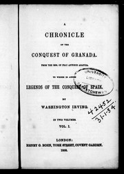 Cover of: A chronicle of the conquest of Granada by Washington Irving, Washington Irving