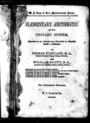Cover of: Elementary arithmetic on the unitary system by Thomas Kirkland